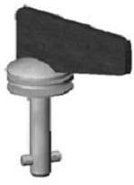 Testa ad ala fissa offset ad alta resistenza per impieghi medi